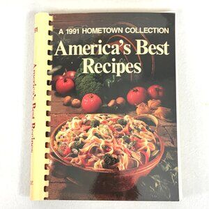 America's Best Recipes 1991 Hometown Collection Cookbook Spiral Bound